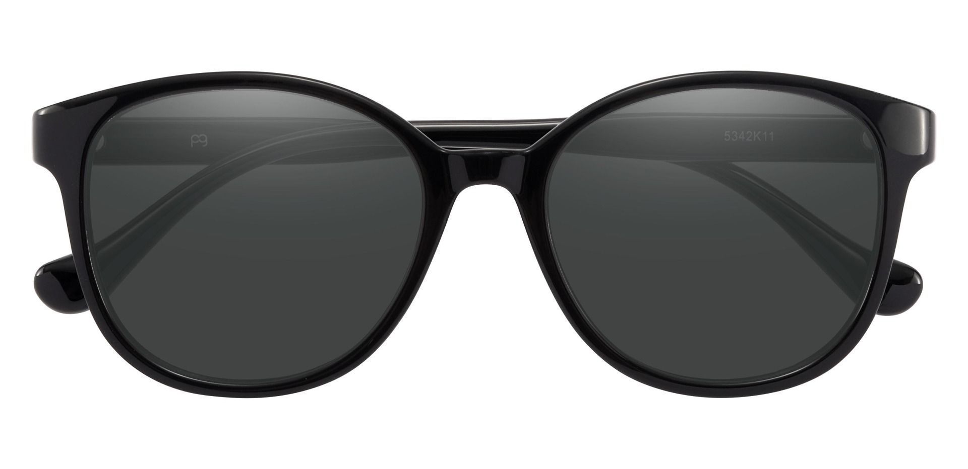 Carrick Square Prescription Sunglasses - Black Frame With Gray Lenses