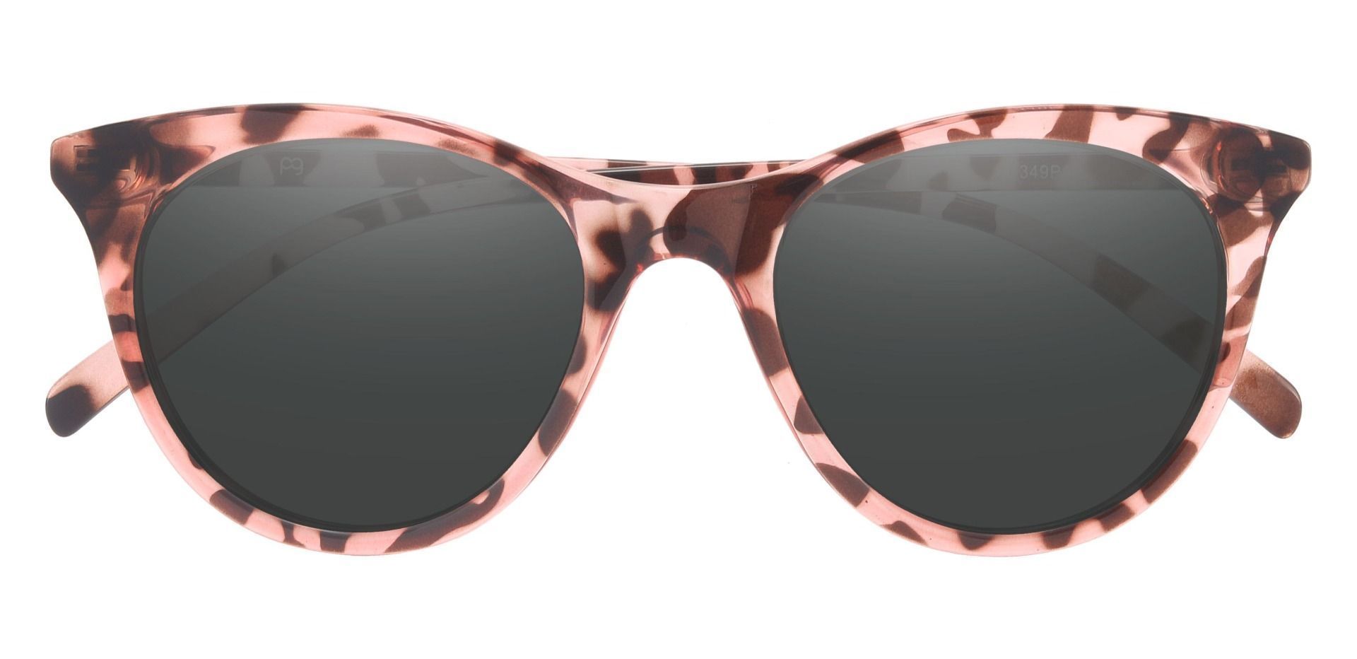 Valencia Cat Eye Prescription Sunglasses - Pink Frame With Gray Lenses