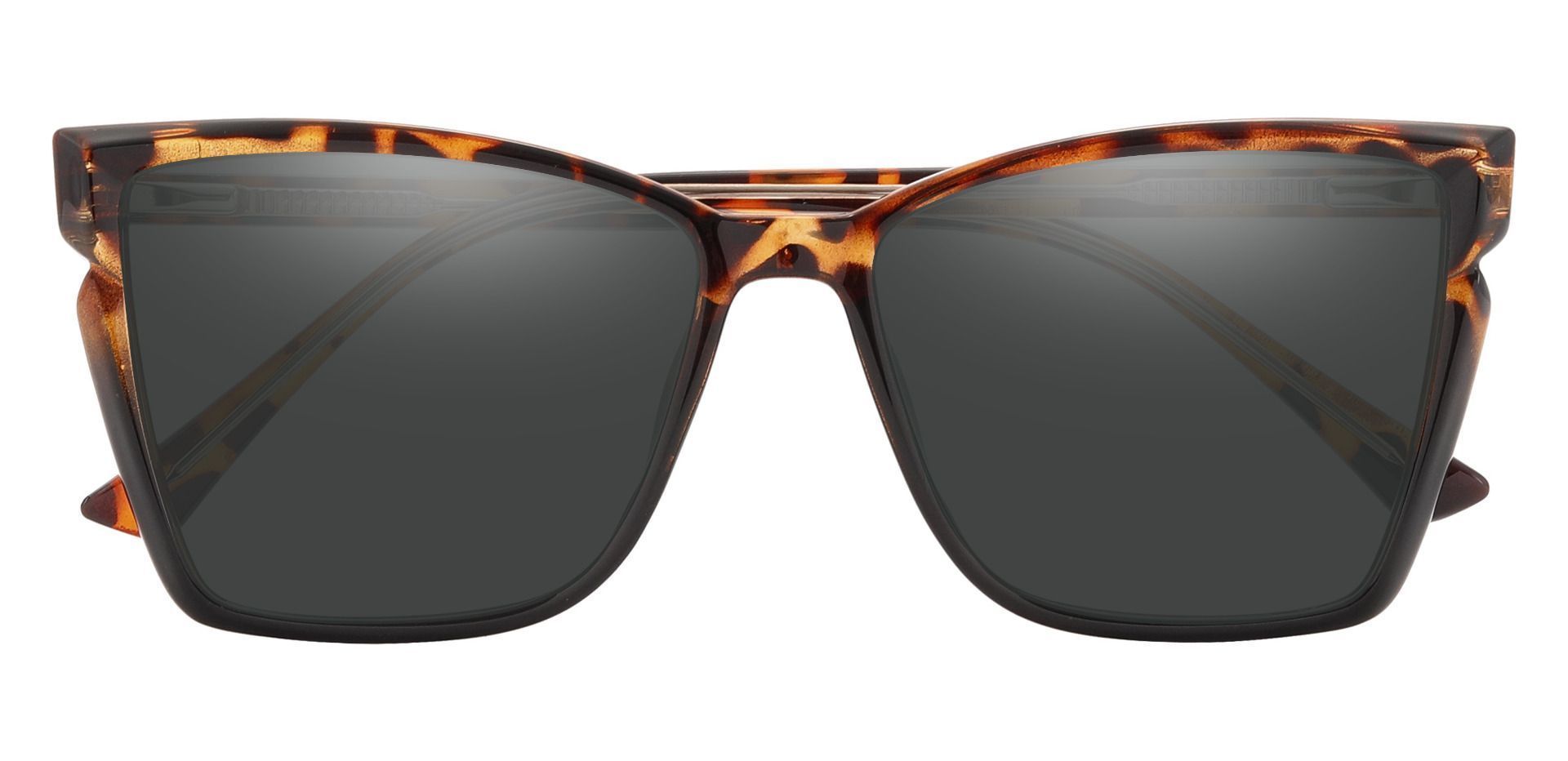 Meera Cat Eye Prescription Sunglasses - Tortoise Frame With Gray Lenses