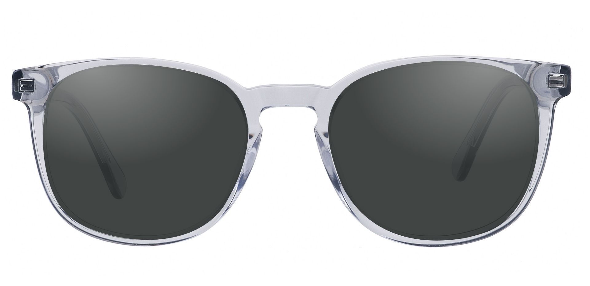 Nebula Round Lined Bifocal Sunglasses - Gray Frame With Gray Lenses