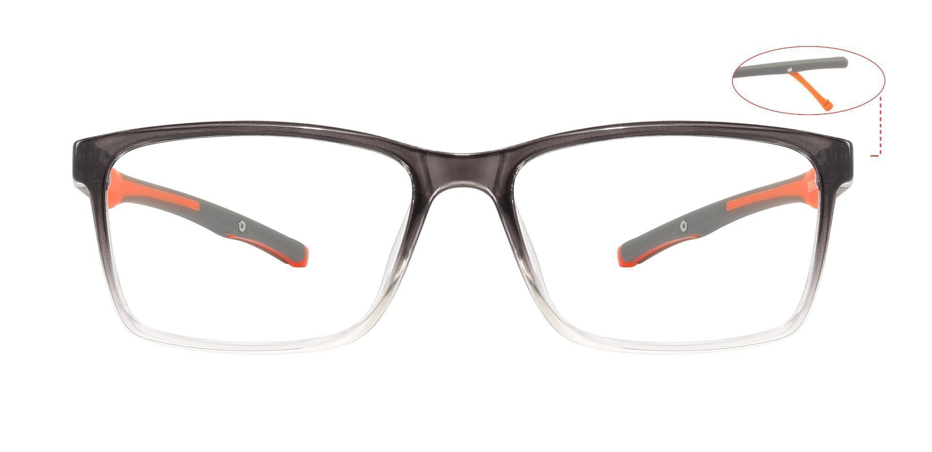 Lowell Rectangle Prescription Glasses - Gray