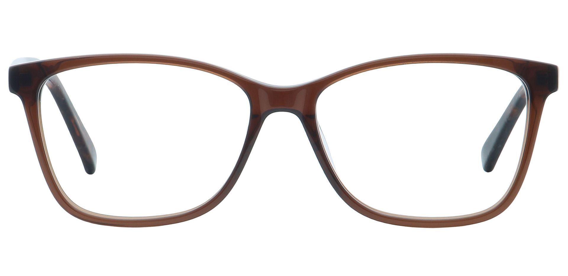 Casper Rectangle Lined Bifocal Glasses - Brown