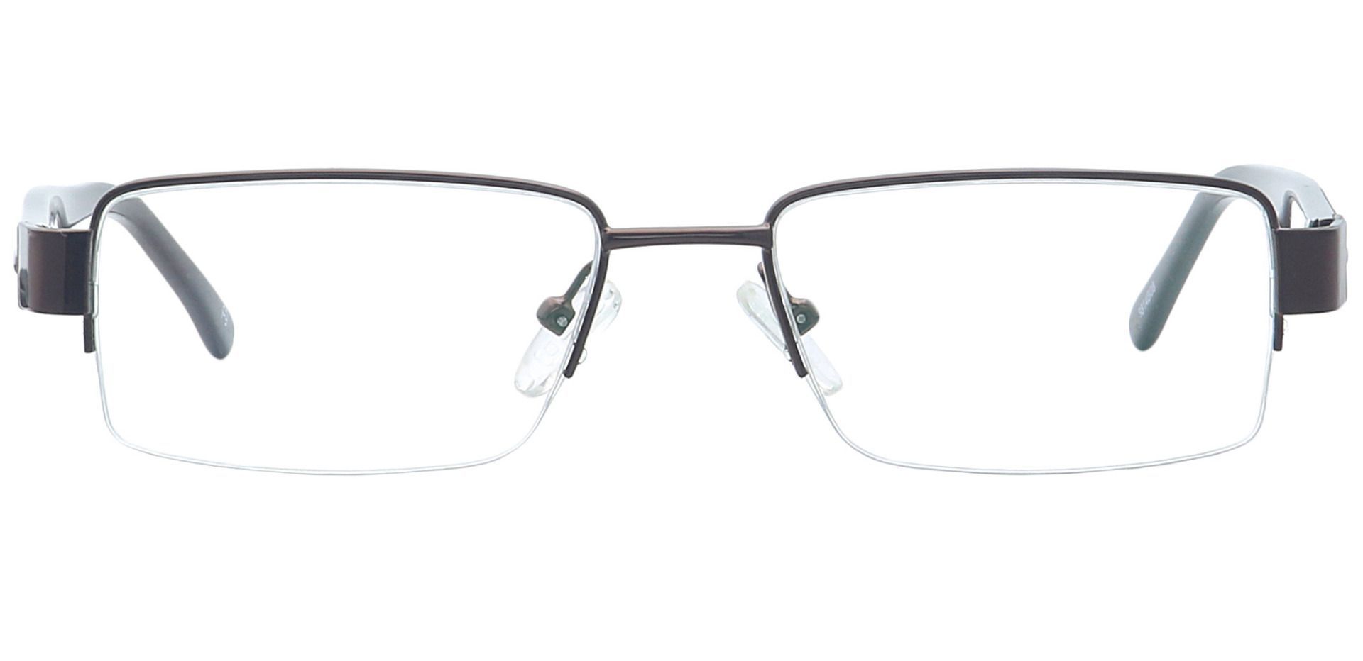 Roger Rectangle Lined Bifocal Glasses - Brown