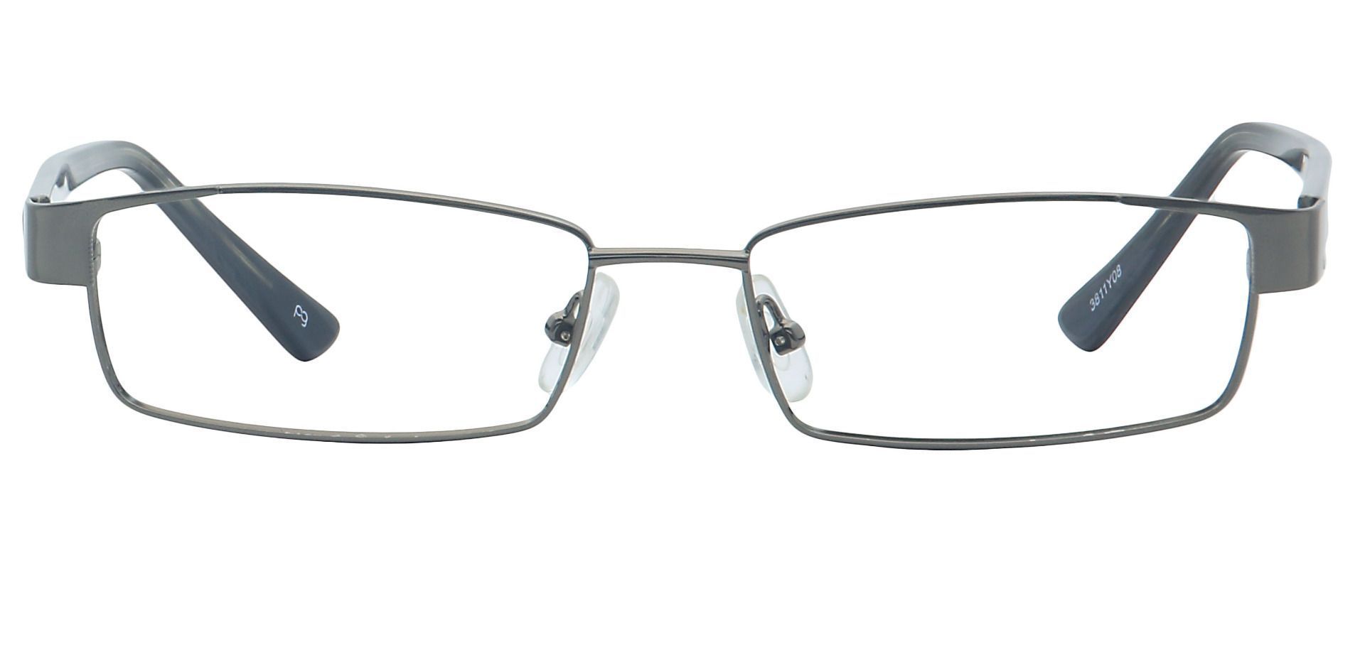 Randson Rectangle Single Vision Glasses Gray Men's Eyeglasses