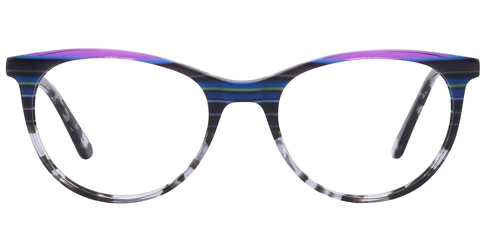 Patagonia Oval Blue Light Blocking Glasses - Multicolored Blue Stripes  Multicolor