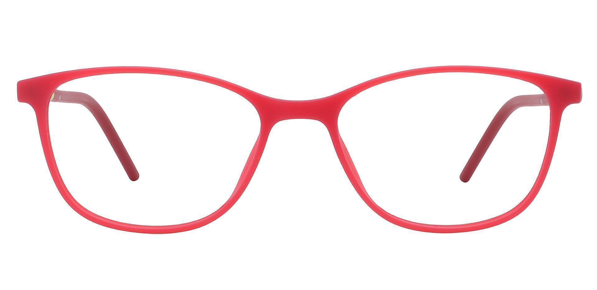 Hazel Square Lined Bifocal Glasses - Cherry Red/blk & Red Temple