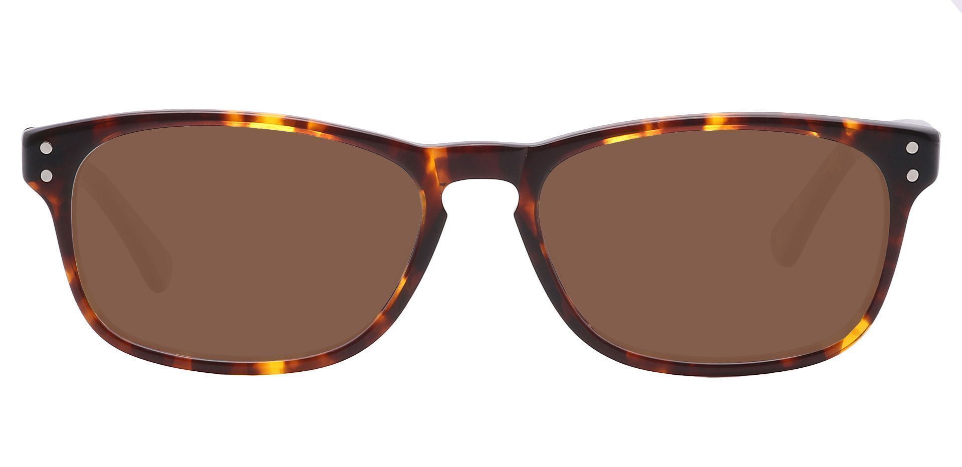 Morris Rectangle Progressive Sunglasses - Tortoise Frame With Brown Lenses