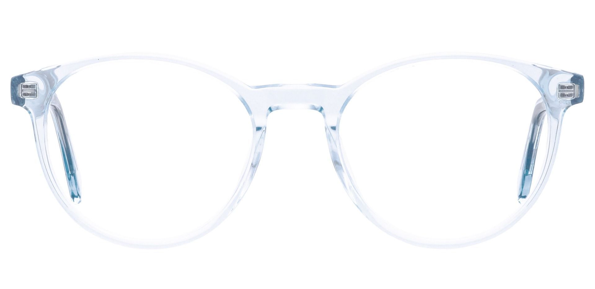 Stellar Oval Prescription Glasses - The Frame Is Clear With Light Blue
