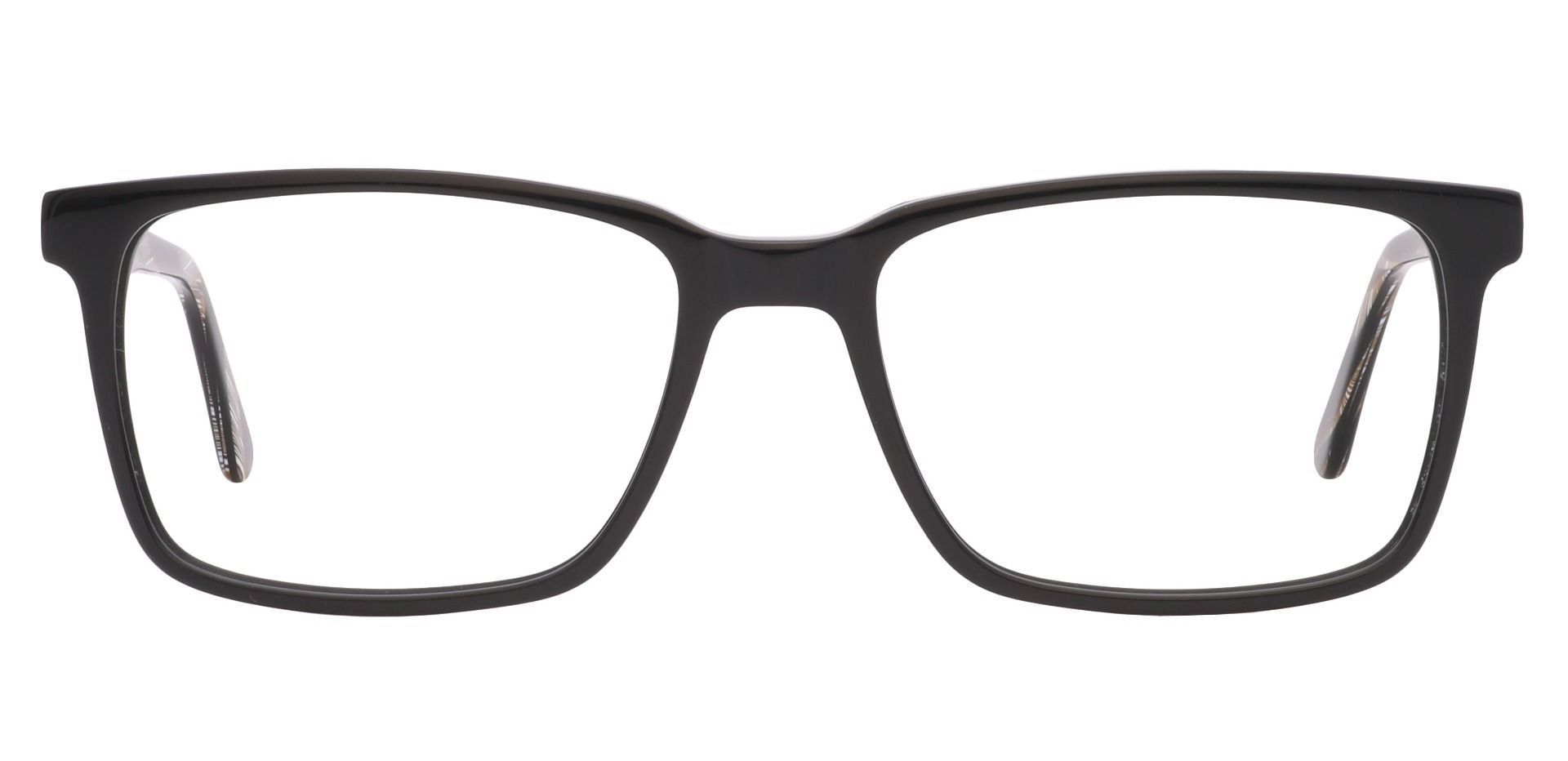 Venice Rectangle Lined Bifocal Glasses - Black