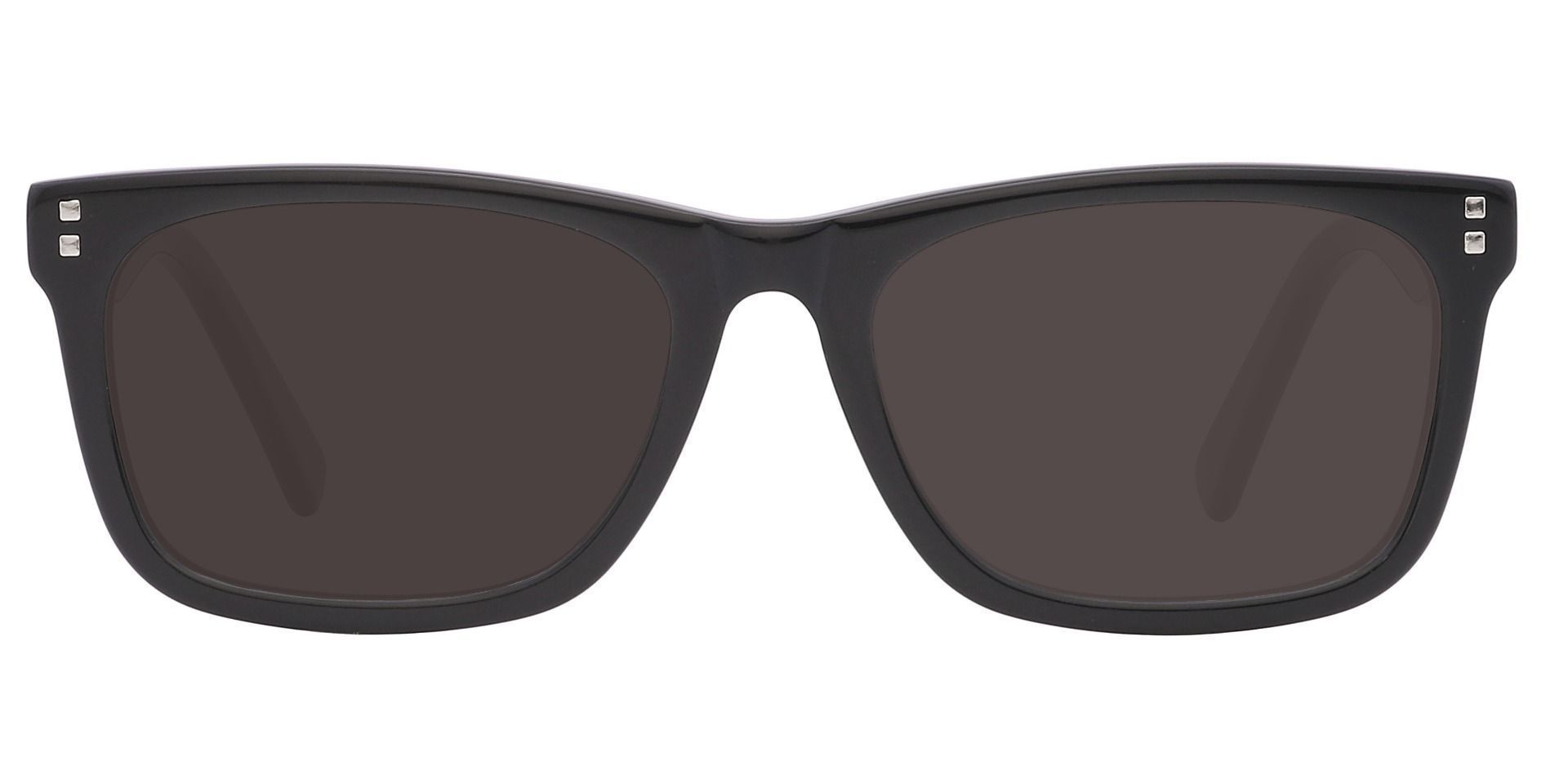Blitz Rectangle Non-Rx Sunglasses - Black Frame With Gray Lenses