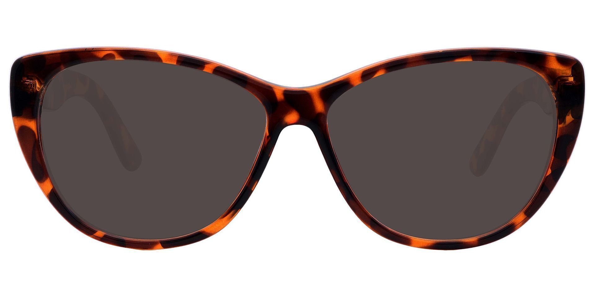 Lynn Cat-Eye Non-Rx Sunglasses - Tortoise Frame With Gray Lenses