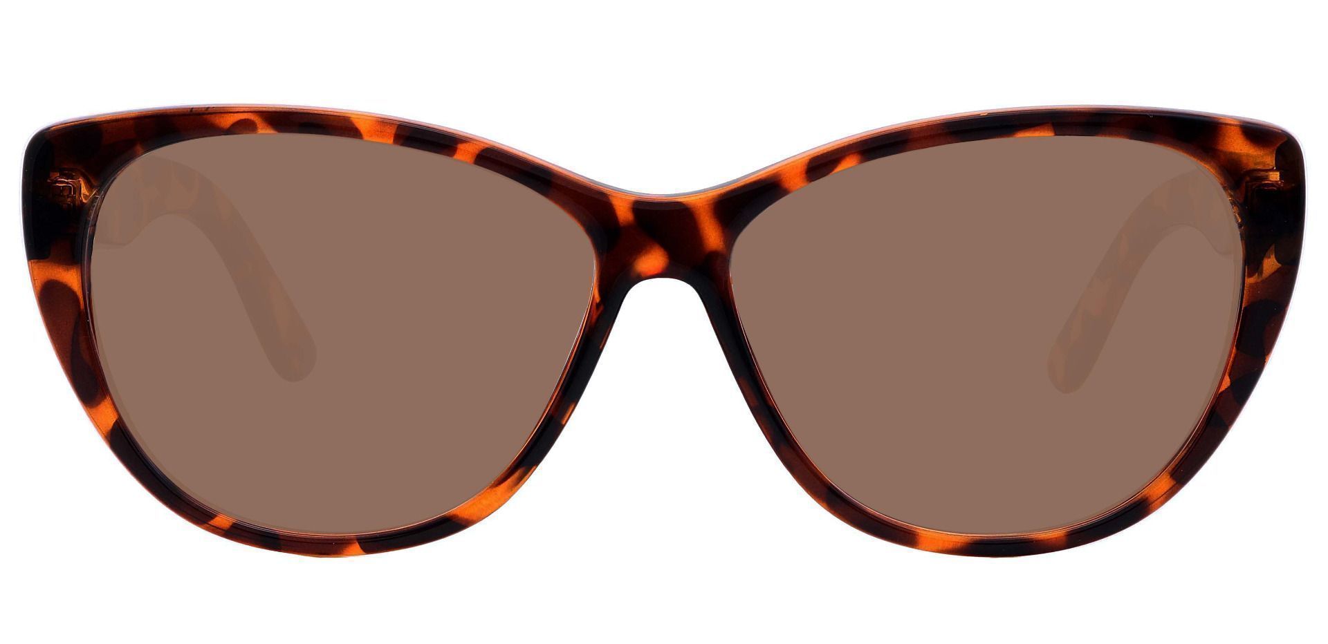 Lynn Cat-Eye Lined Bifocal Sunglasses - Tortoise Frame With Brown Lenses