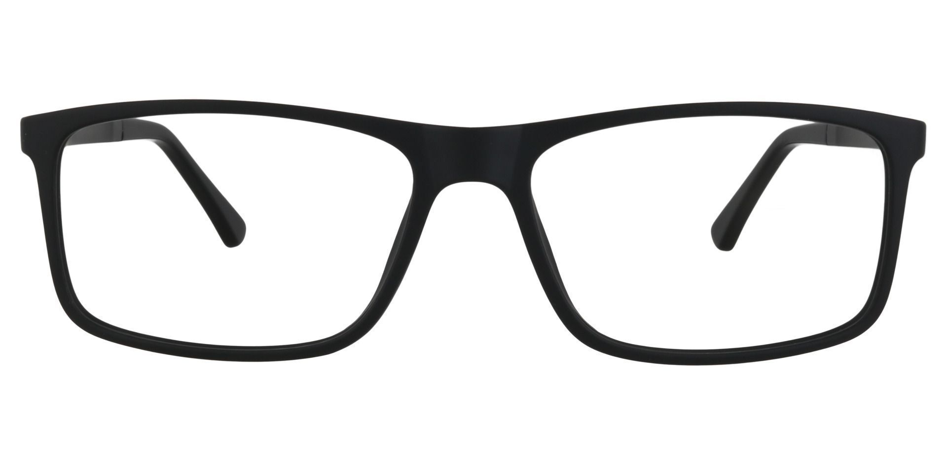 Rectangle Spectacles Eyeglass Frames Polarized Clip-on Sunglasses Rx Mens HFA731