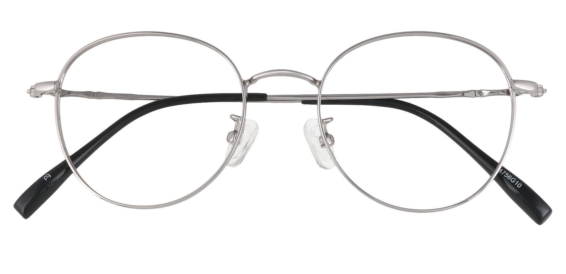 Astoria Oval Prescription Glasses - Silver