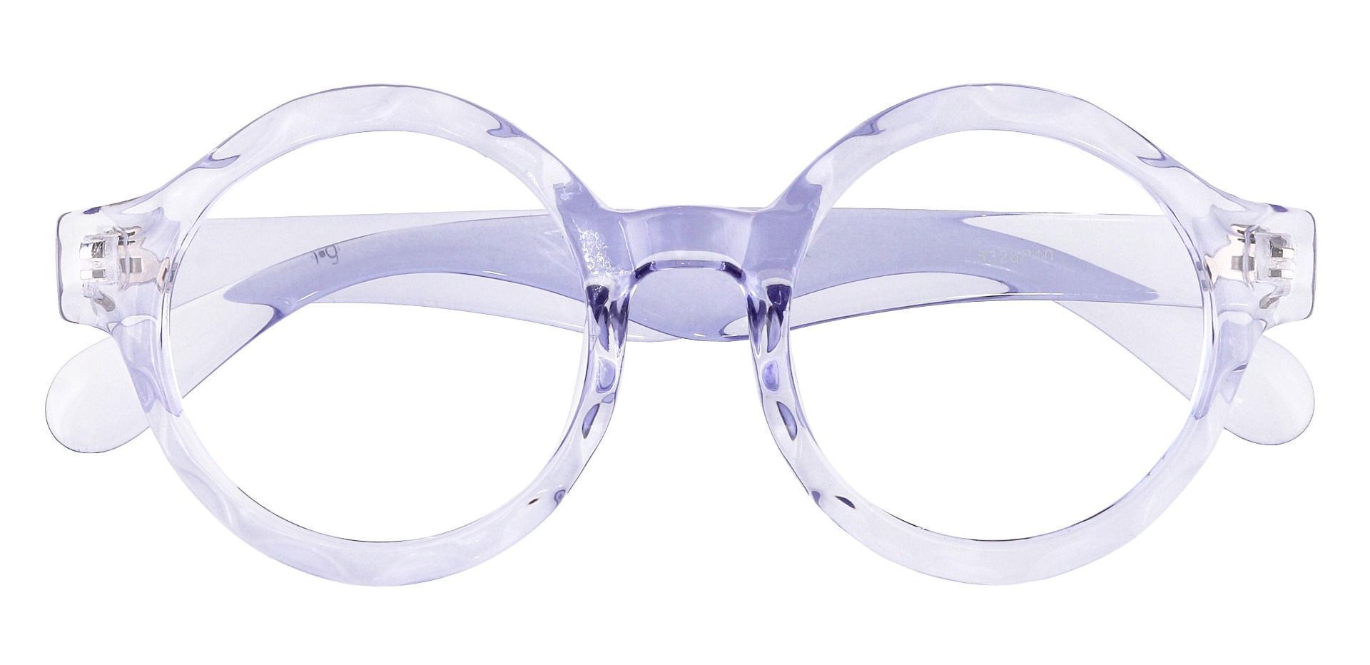 Crystal Round Prescription Glasses - Purple