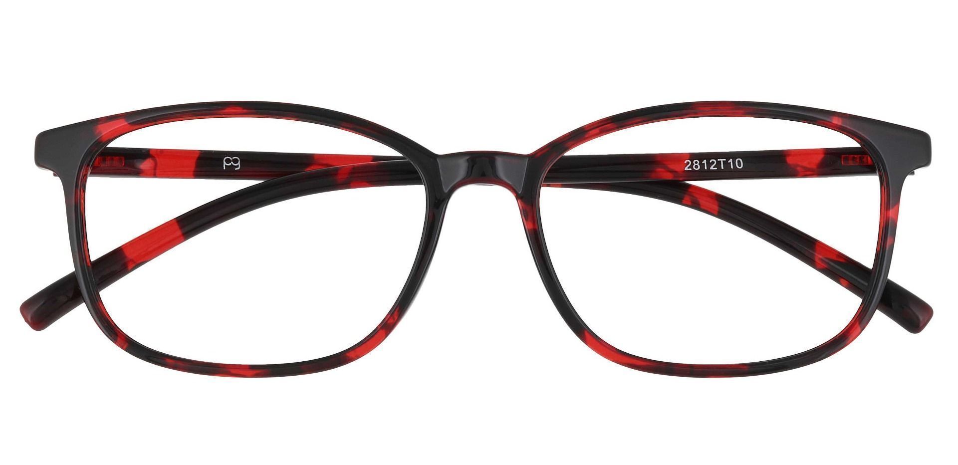 Onyx Square Prescription Glasses - Red