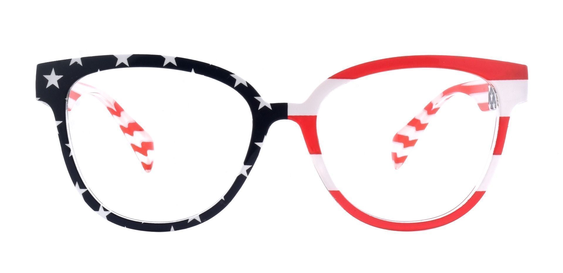 Union Square Prescription Glasses Flag Pattern Men's Eyeglasses