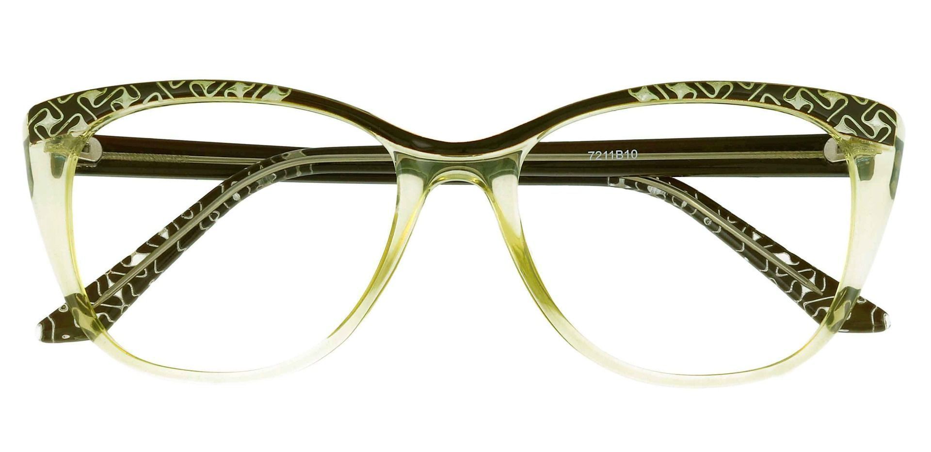 Alberta Cat Eye Prescription Glasses - Green