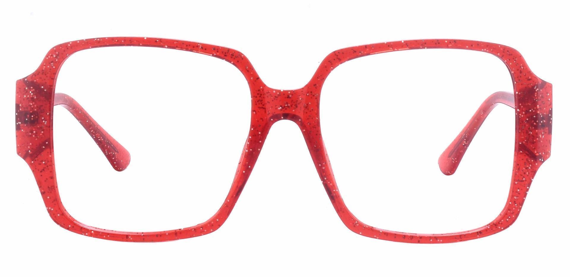 Grady Square Prescription Glasses - Red