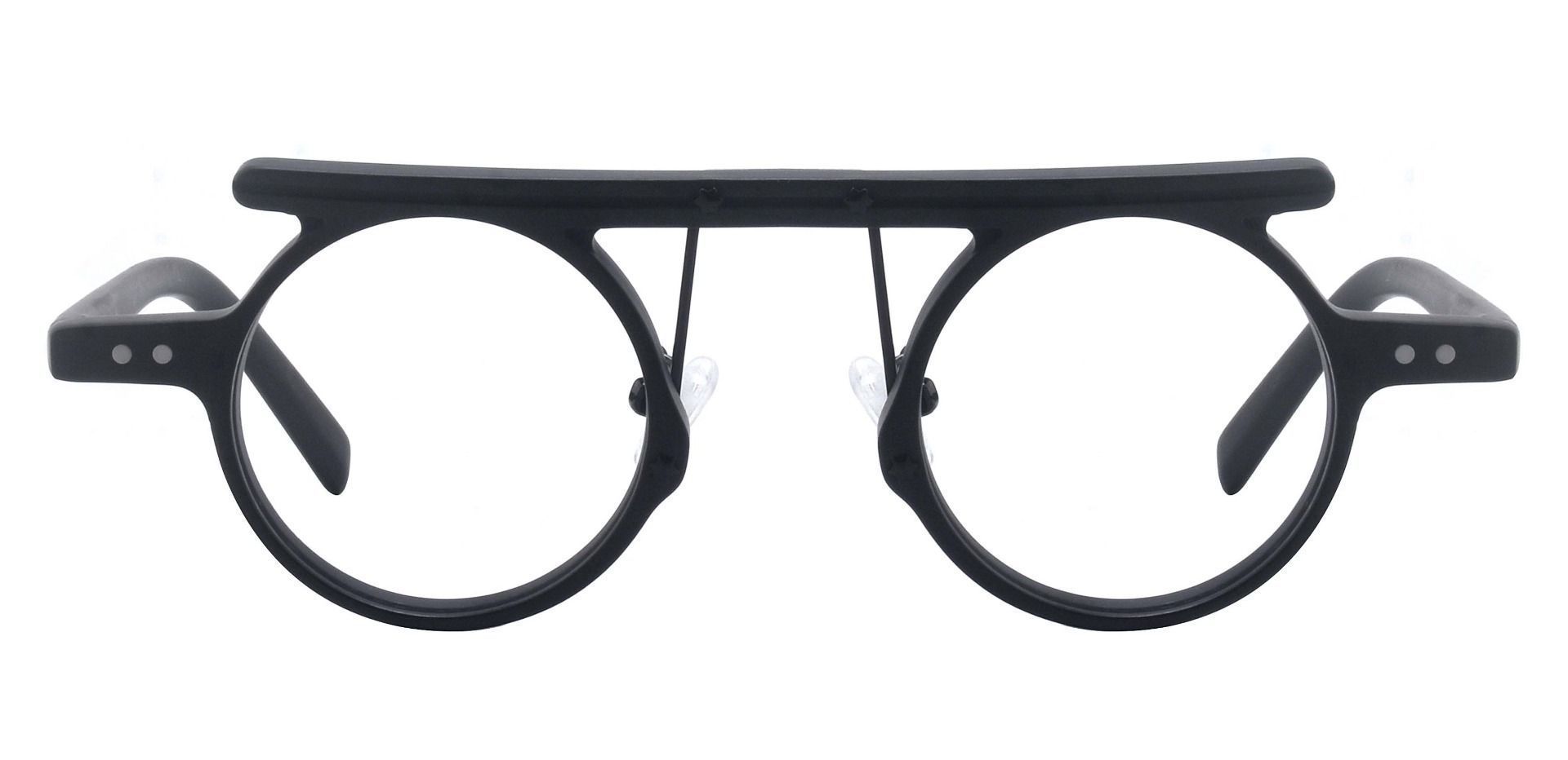 Pagoda Round Prescription Glasses - Black | Men's Eyeglasses | Payne ...
