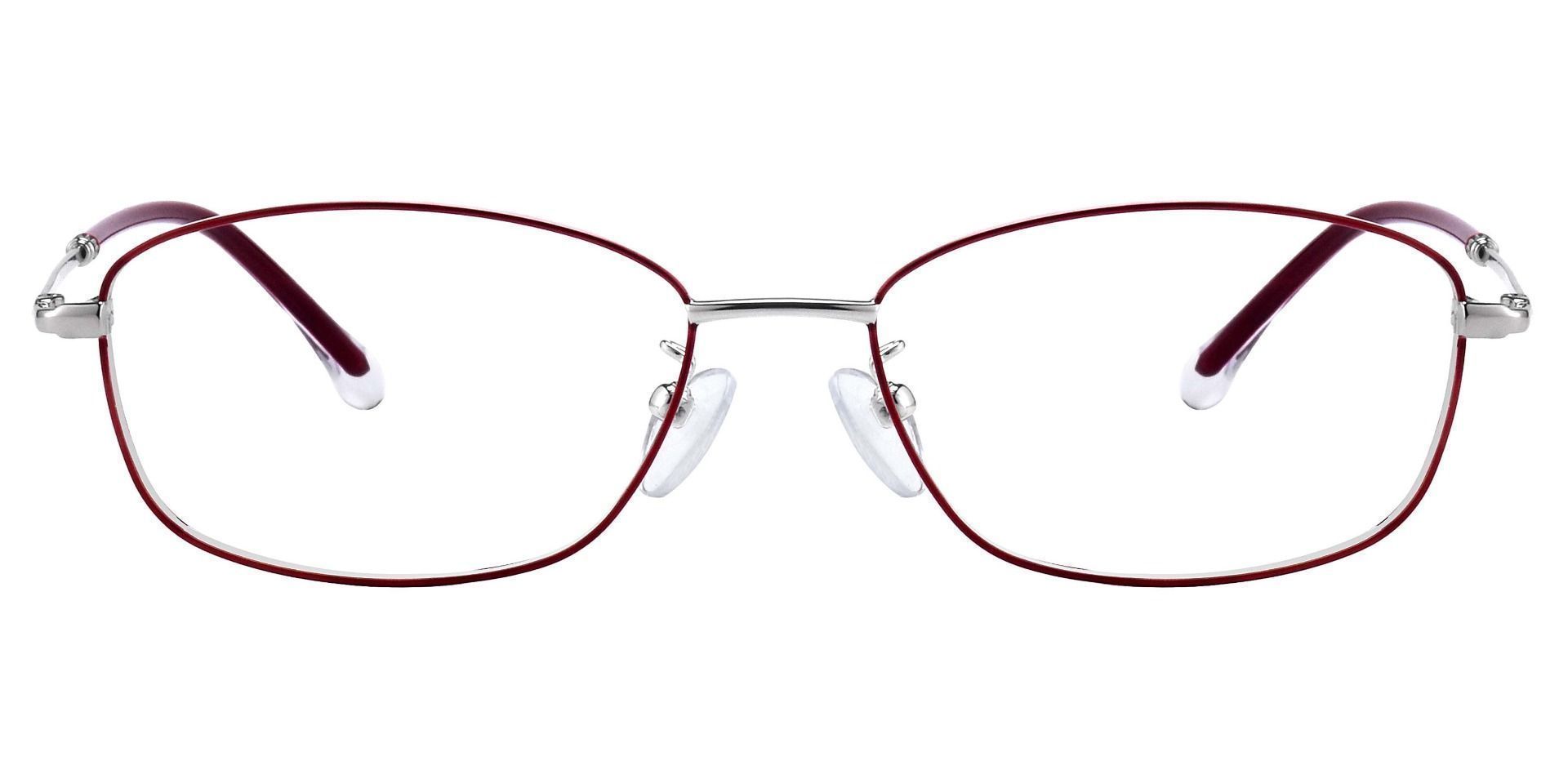 Ginger Oval Eyeglasses Frame - Red