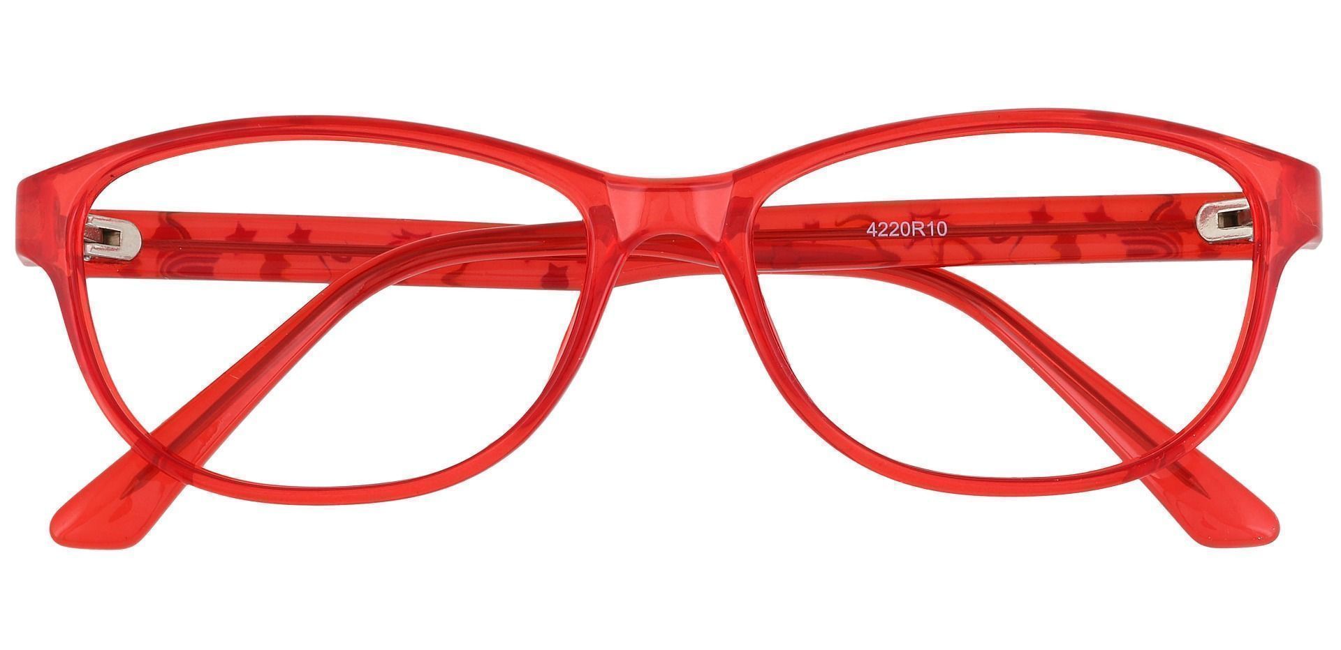 Alpine Oval Prescription Glasses - Red