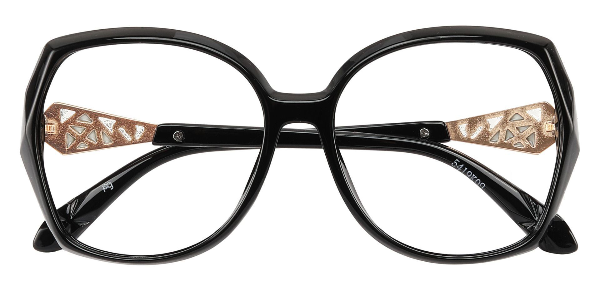 Swan Geometric Single Vision Glasses - Black