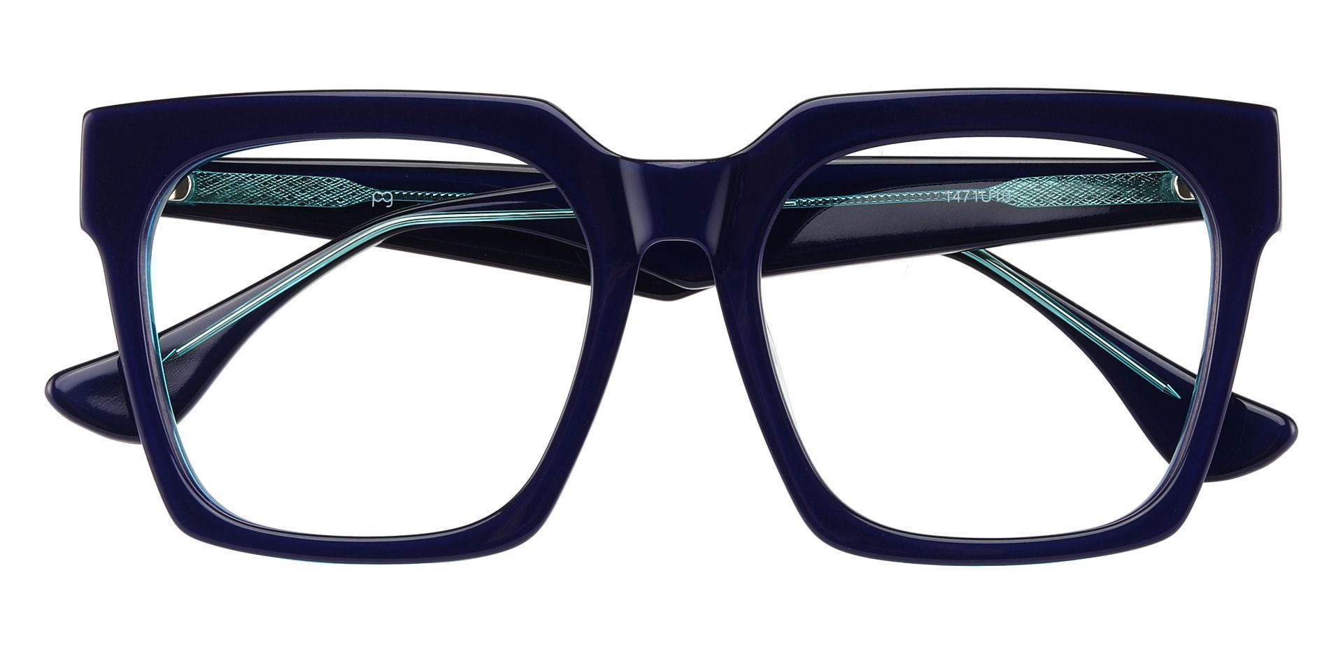 Harlan Square Prescription Glasses - Blue