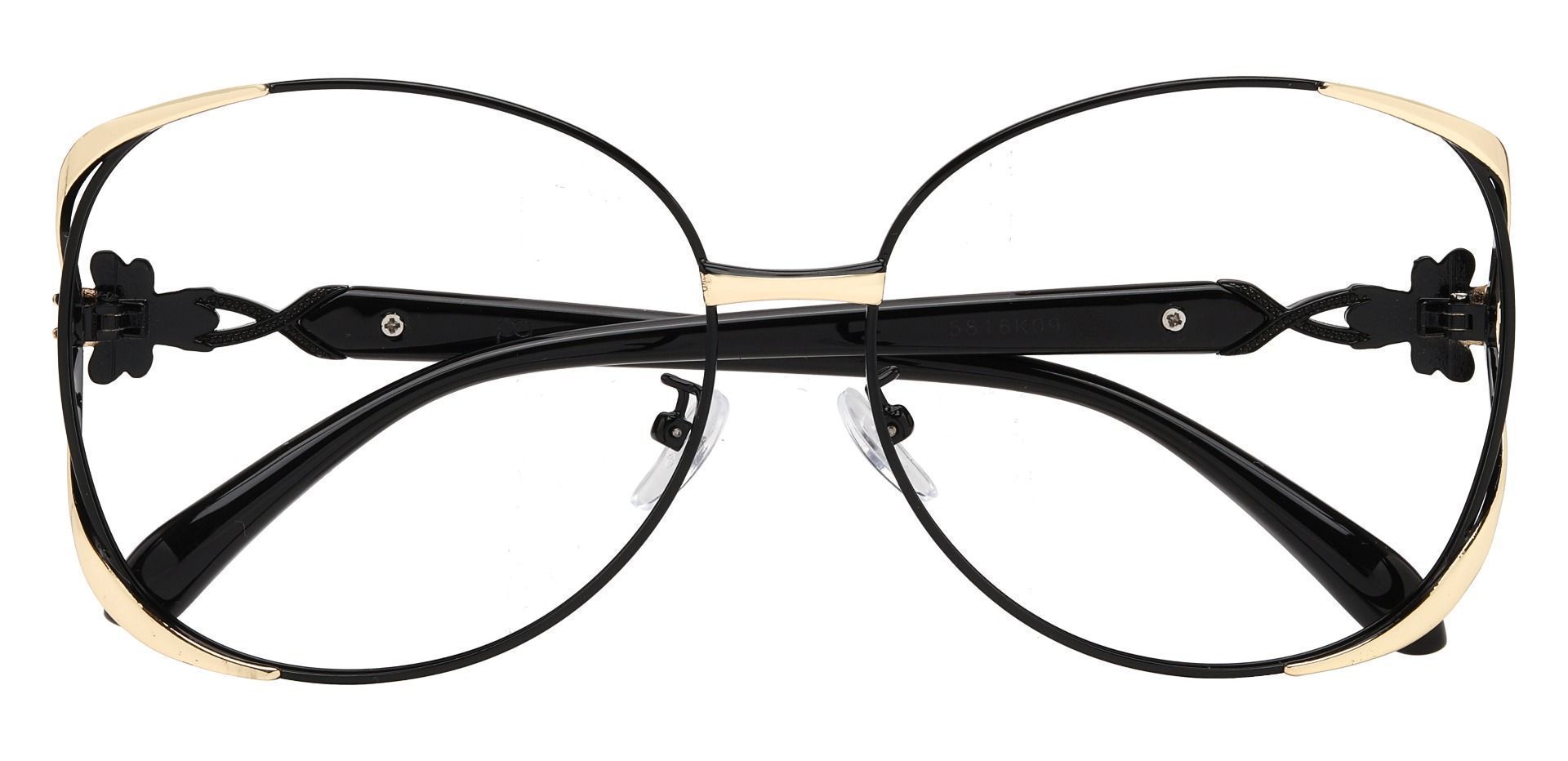 Nina Round Single Vision Glasses - Black