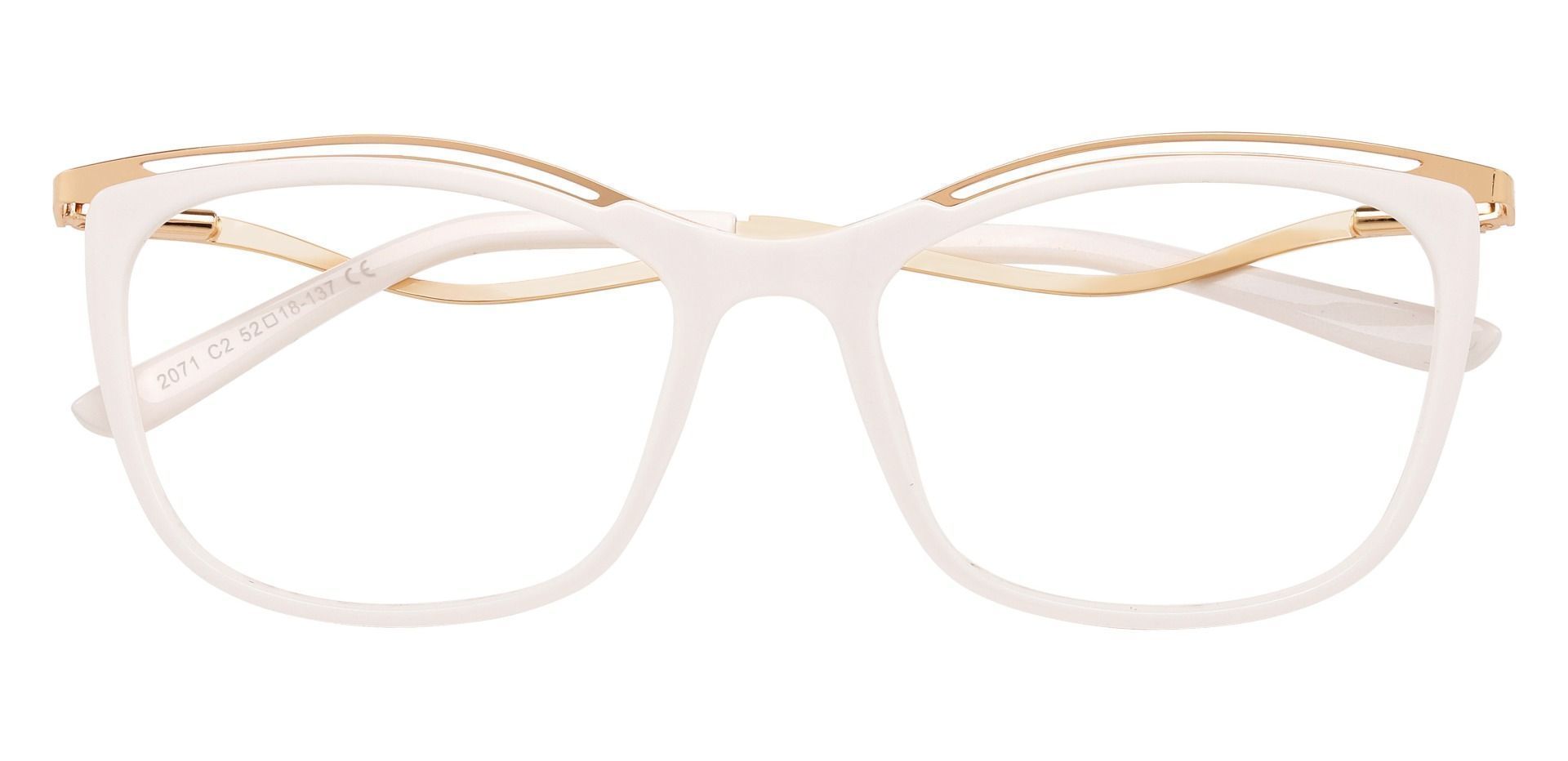 Enola Cat Eye Prescription Glasses - White