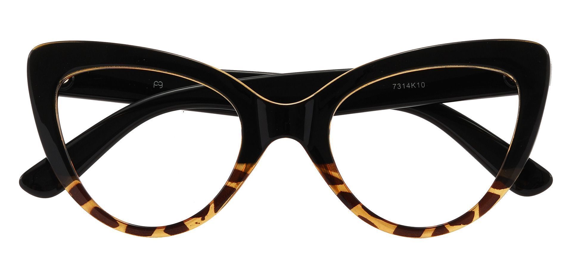 Melinda Cat Eye Prescription Glasses - Black