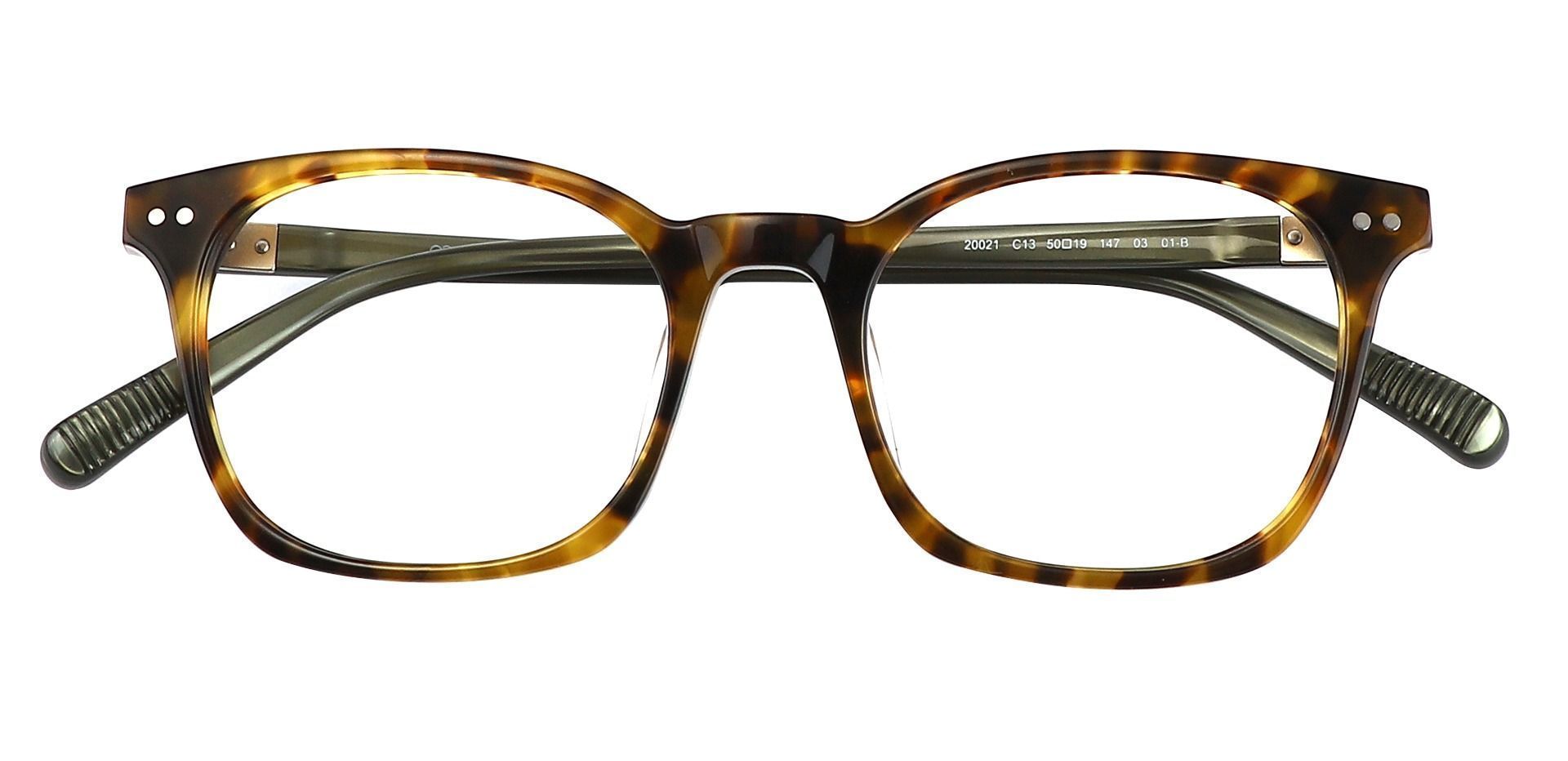 Alonzo Square Non-Rx Glasses - Tortoise