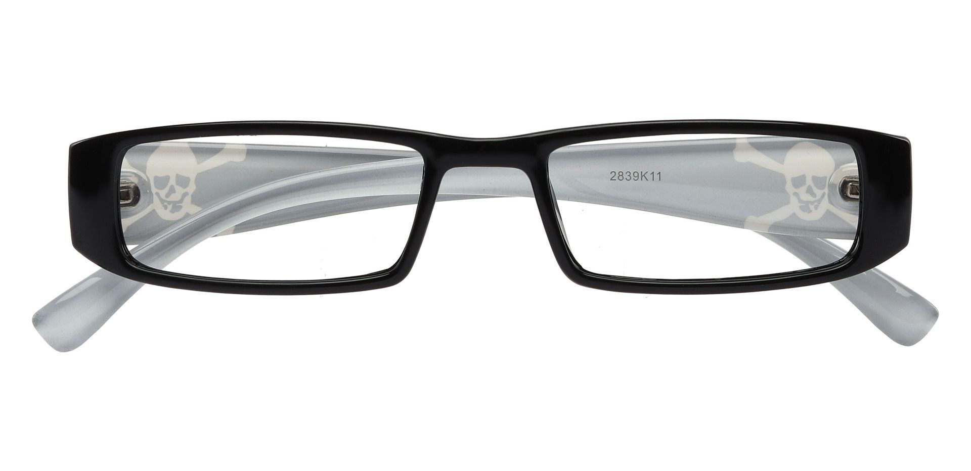 Buccaneer Rectangle Single Vision Glasses - Black