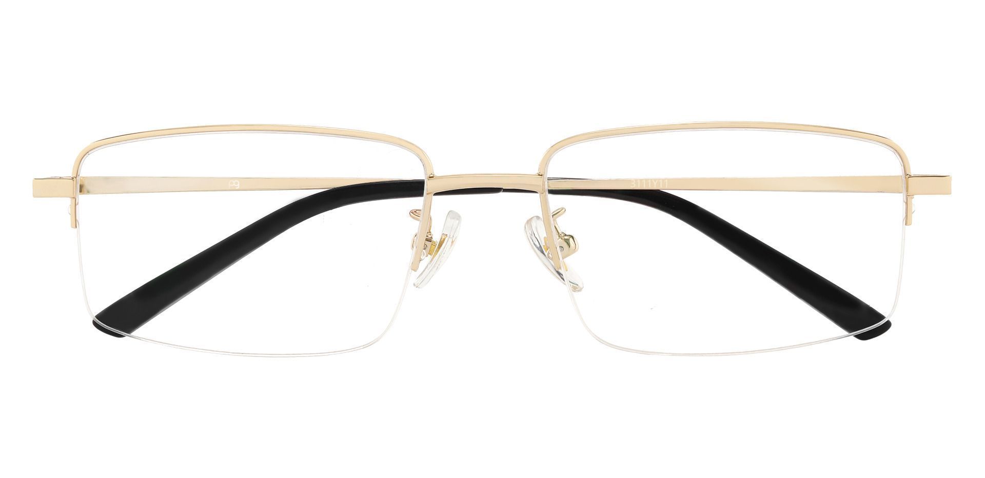 Wayne Rectangle Progressive Glasses - Gold