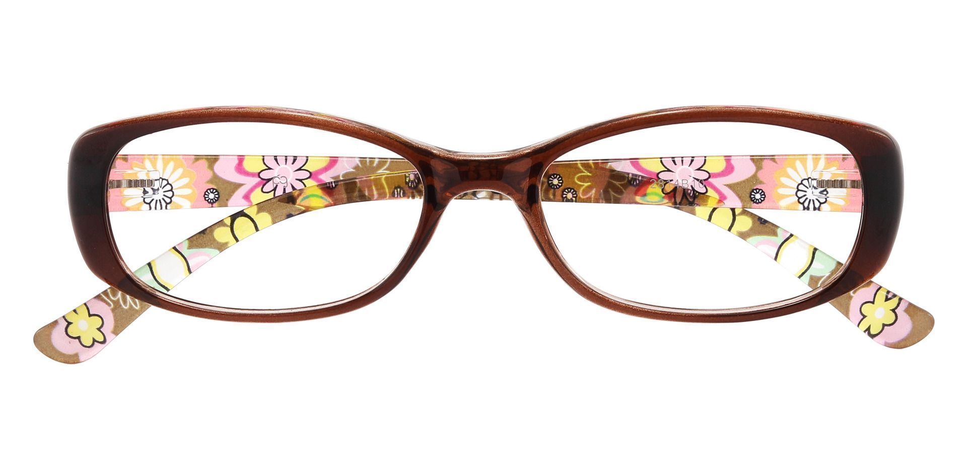 Bethesda Rectangle Prescription Glasses - Brown