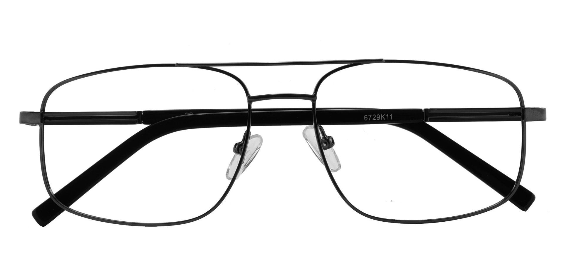 Davenport Aviator Non-Rx Glasses - Black