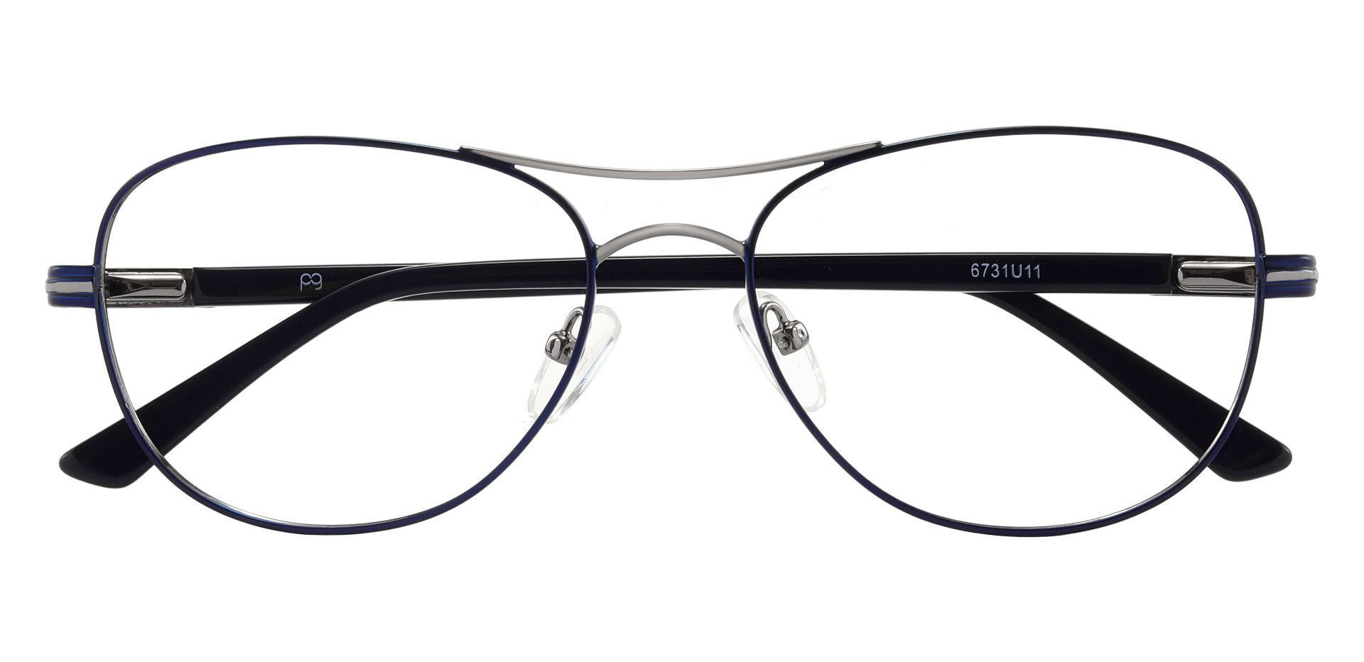 Reeves Aviator Lined Bifocal Glasses - Blue
