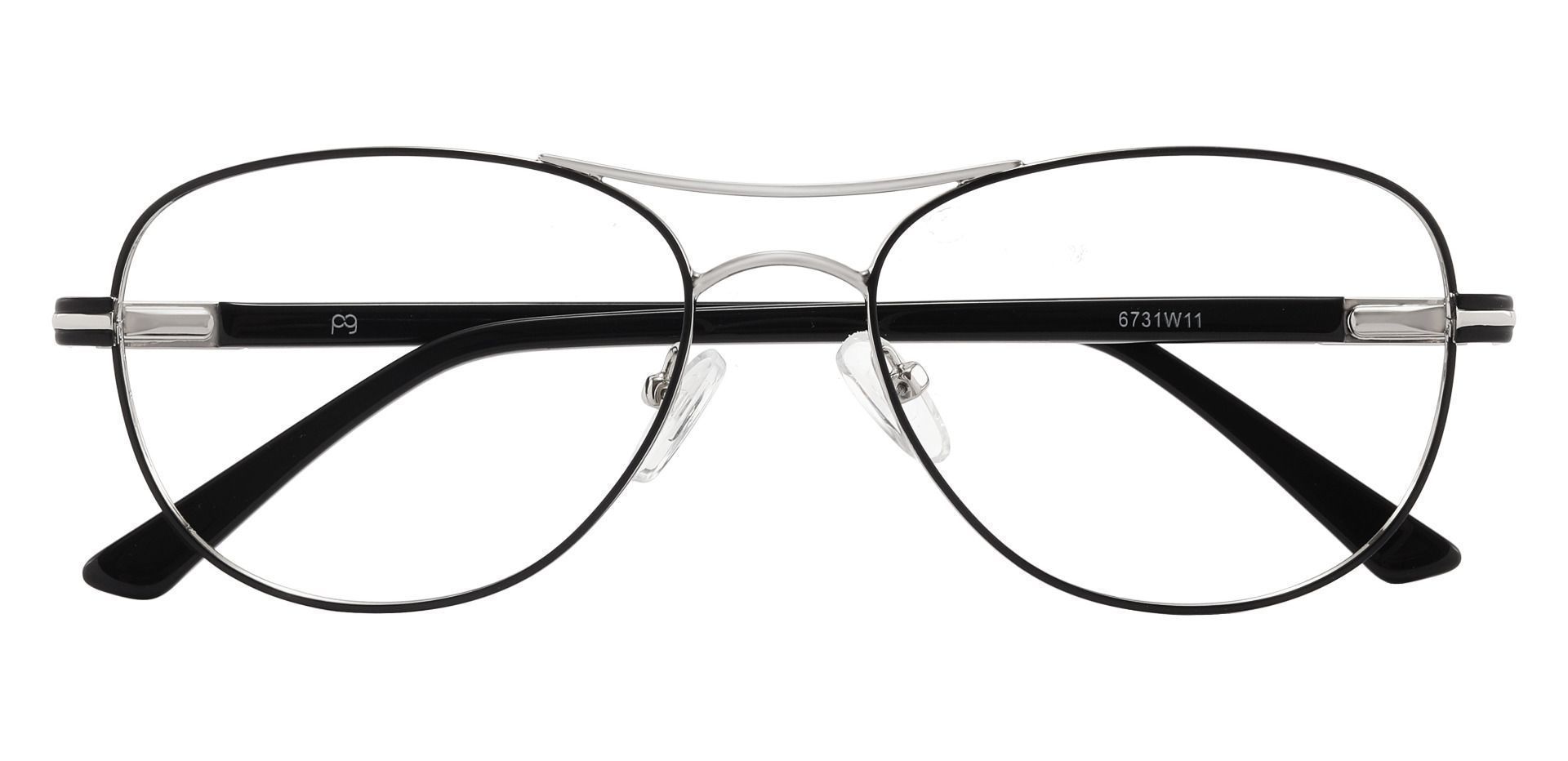 Reeves Aviator Eyeglasses Frame - Silver