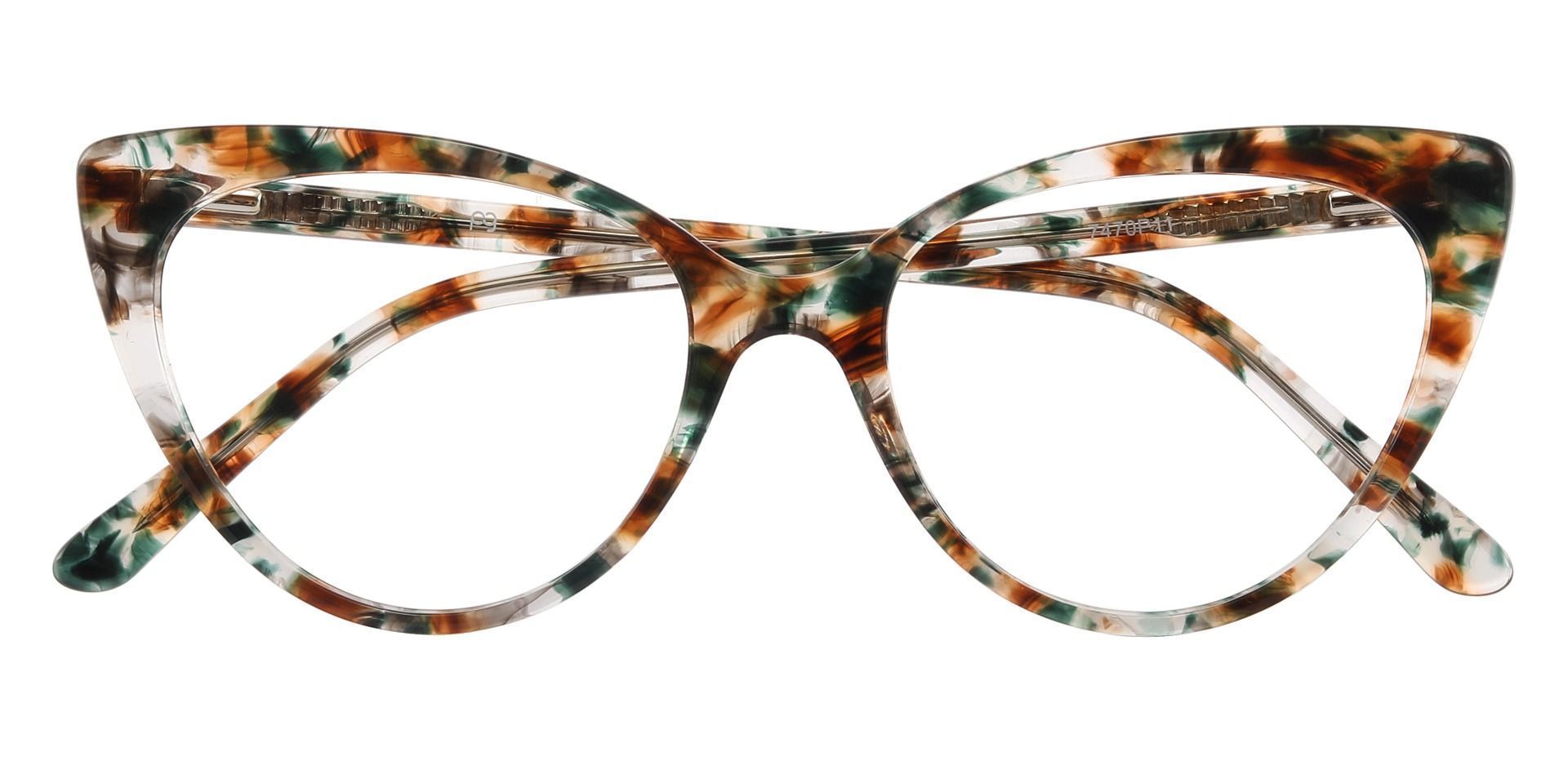 Bristol Cat Eye Eyeglasses Frame - Brown