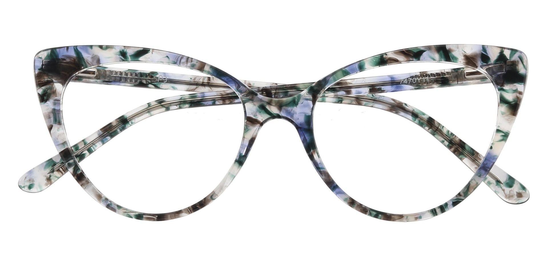 Bristol Cat Eye Lined Bifocal Glasses - Green