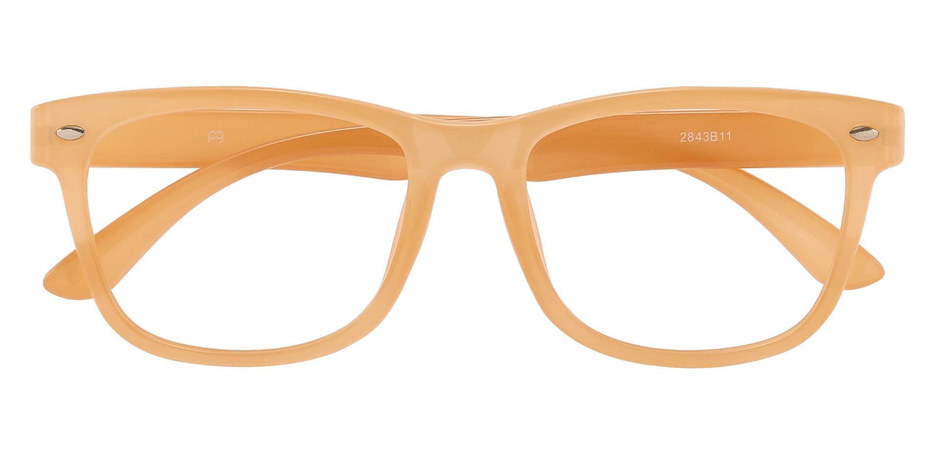 Oscar Rectangle Eyeglasses Frame - Brown