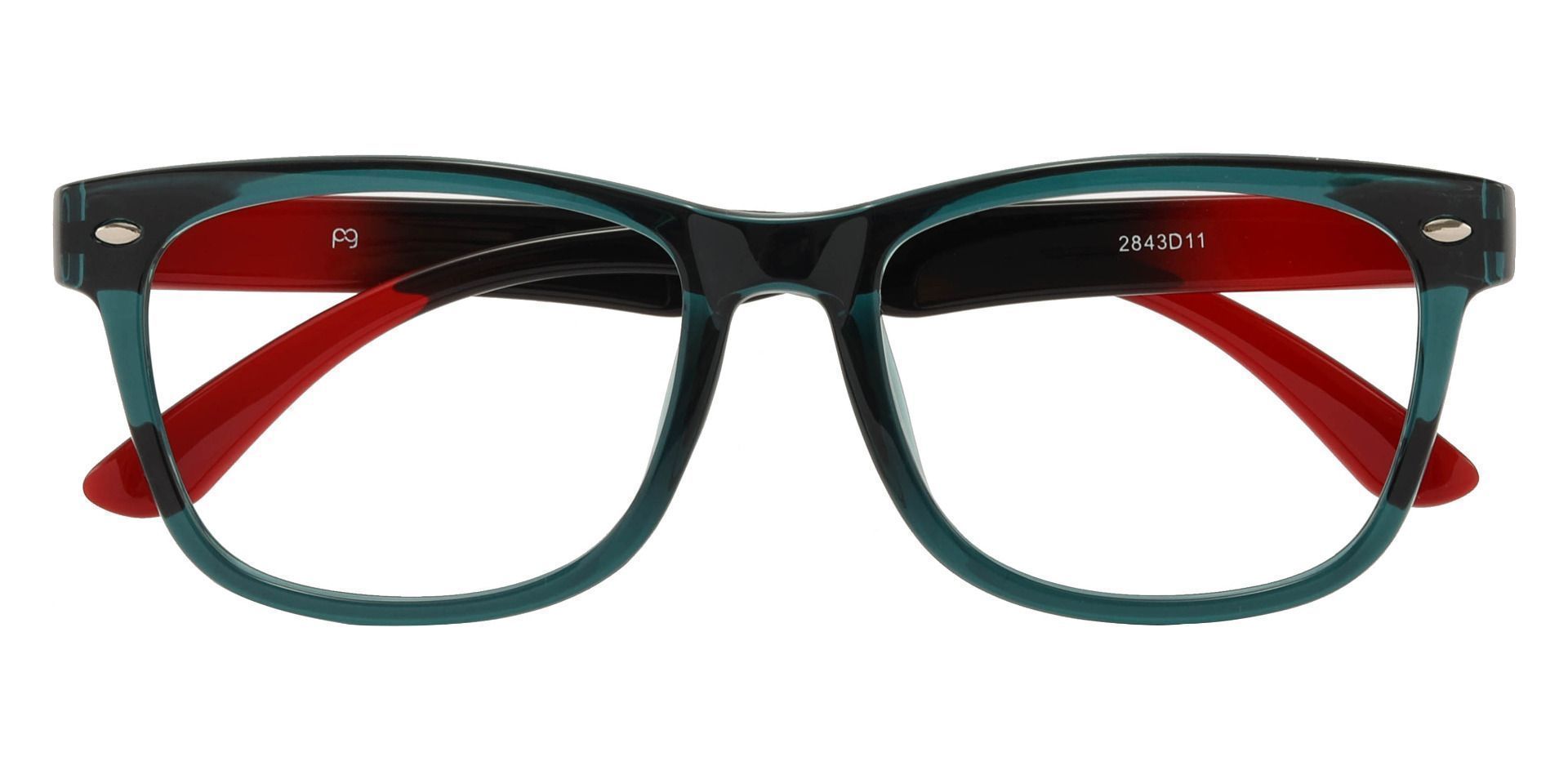 Oscar Rectangle Non-Rx Glasses - Green