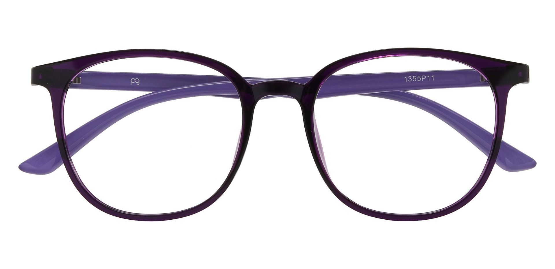 Kelso Square Prescription Glasses - Purple