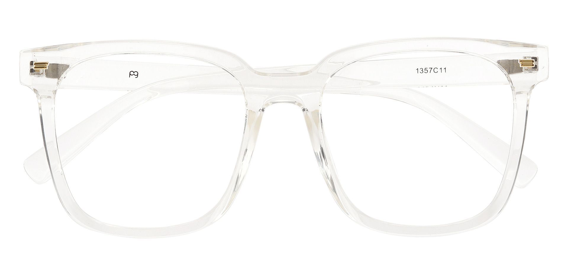 Charlie Oversized Eyeglasses Frame - Clear