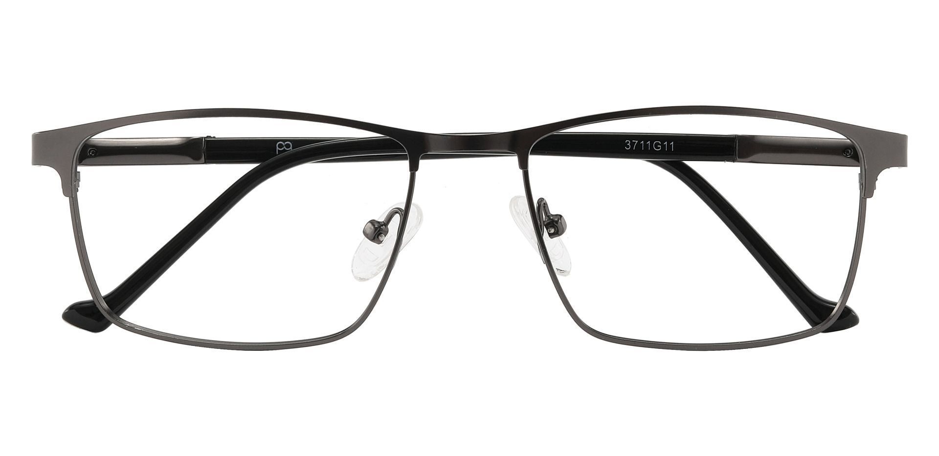 Flynn Browline Eyeglasses Frame - Gray