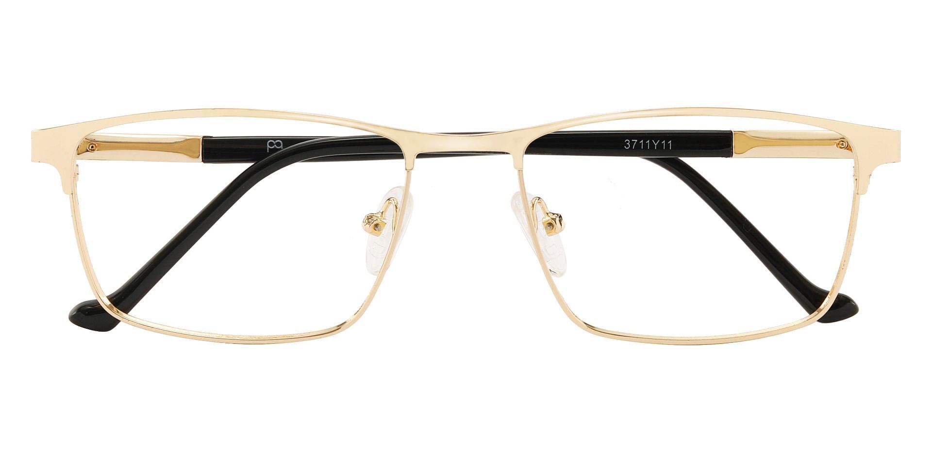 Flynn Browline Progressive Glasses - Gold