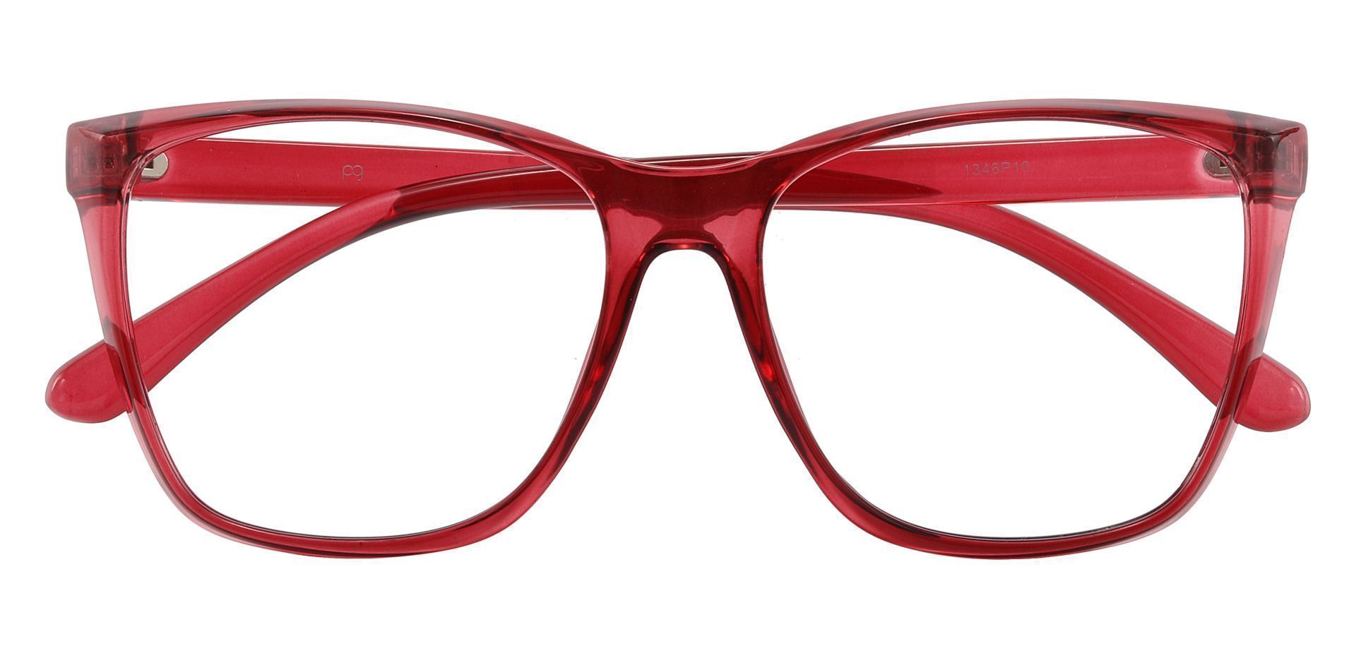 Taryn Square Prescription Glasses - Red