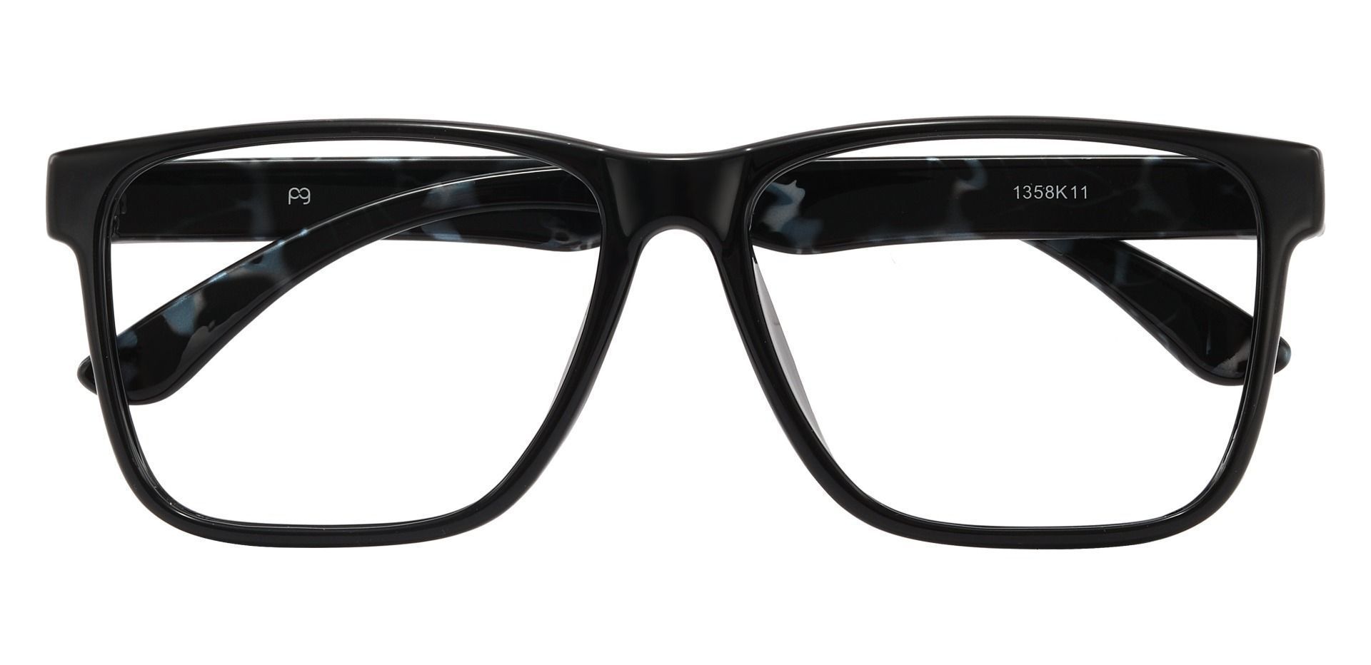 Barnum Square Prescription Glasses - Black