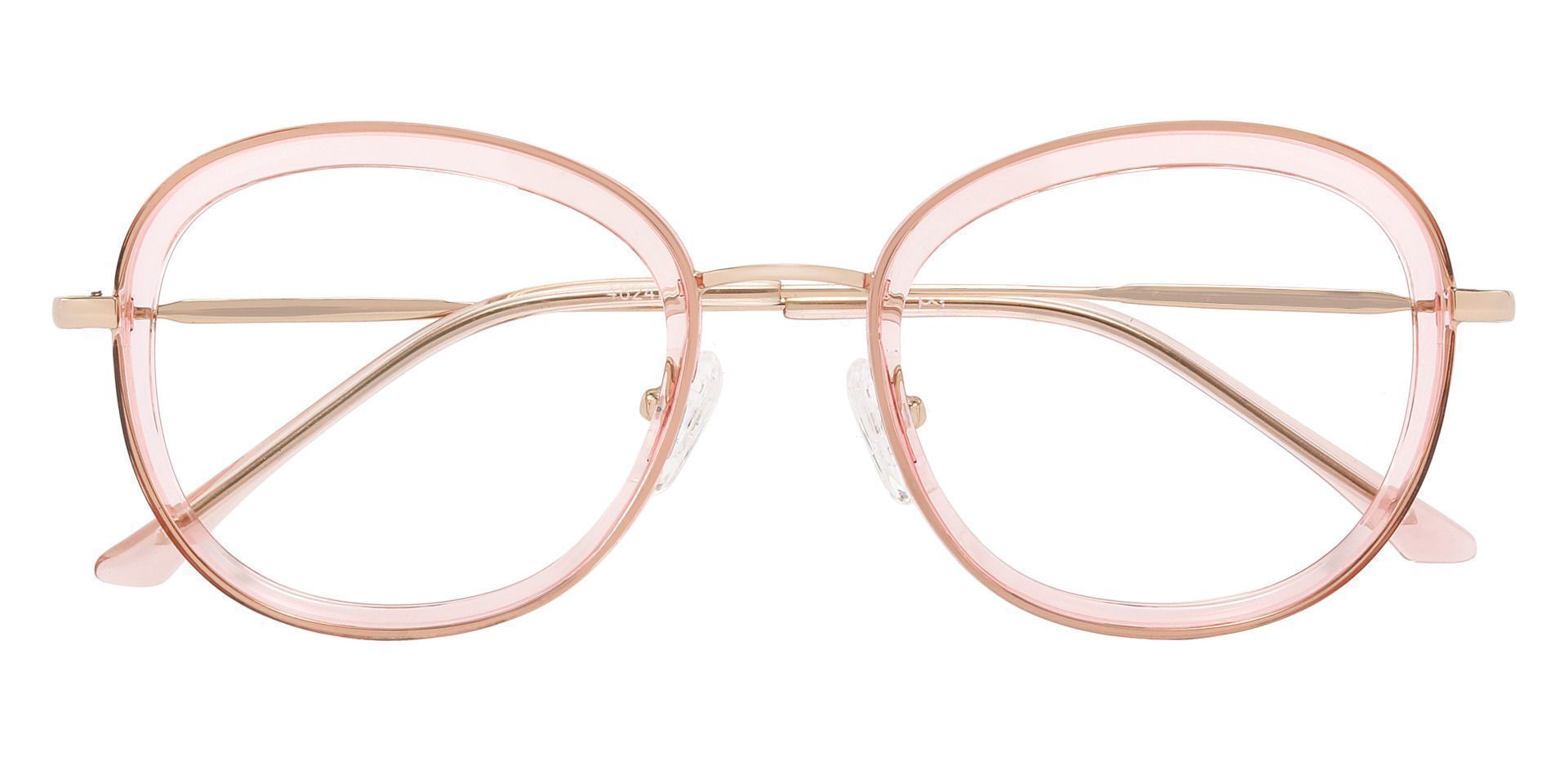 Bourbon Oval Prescription Glasses - Pink