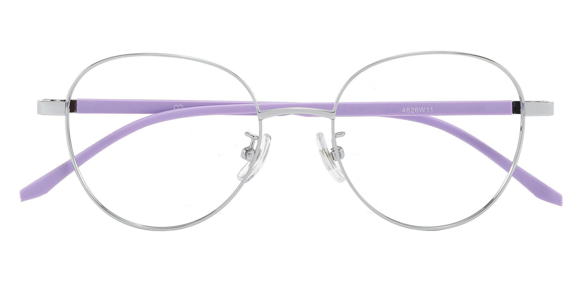 Meredith Oval Prescription Glasses - Silver